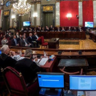 La Sala de Plenos del Tribunal Supremo durante el juicio del ’procés’.-EFE / EMILIO NARANJO