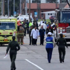 El atentado fue contra la Escuela de Cadetes de la Policía General Francisco de Paula Santander.-EFE