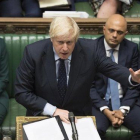 El primer ministro británico, Boris Johnson, en el Parlamento, este martes.-AP / JESSICA TAYLOR