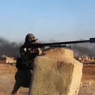 Vídeo del Estado Islámico en que muestran como combaten sus yihadistas en Mosul.-EL PERIÓDICO