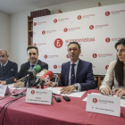 De izquierda a derecha, José Ángel Molina, Jesús Fernández, Carlos Alonso de Linaje y Paz Llorente.-SANTI OTERO