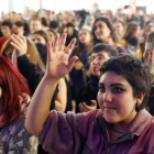 Un acto feminista en el Matadero de Madrid para apoyar la huelga feminista del próximo 8 de marzo, el pasado día 11.-EFE / EMILIO NARANJO