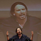 El líder de Podemos, Pablo Iglesias, en un mitin en A Coruña.-Foto: EFE / CABALAR