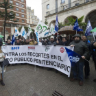 Imagen de la última concentración de funcionarios de prisiones.-ISRAEL L. MURILLO