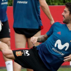 Isco, en un entrenamiento de la selección española en Krasnodar.-EFE / JAVIER ETXEZARRETA