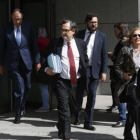 Francisco Marhuenda, tras declarar ante el juez de la Audiencia Nacional Eloy Velasco por coacciones a Cifuentes.-DAVID CASTRO