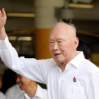 El fundador de Singapur, Lee Kuan Yew, en una imagen de abril del 2011.-EFE