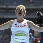 Anita Wlodarczyk, ganadora del martillo con nuevo récord del mundo.-REUTERS / GONZALO FUENTES