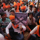 Mimebros de la casta india de los Rajput protestan contra el estreno de la producción de Bollywood Padmavati.-/ AP / RAFIQ MAQBOOL (AP)