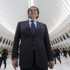 Santiago Calatrava, en la inauguración de la estación de metro de Nueva York, en marzo del 2016.-EFE / ANDREW GOMBERT