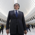 Santiago Calatrava, en la inauguración de la estación de metro de Nueva York, en marzo del 2016.-EFE / ANDREW GOMBERT