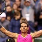 Rafa Nadal festeja su victoria en Indian Wells.-