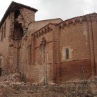 La iglesia de Navas de Bureba sufrió fuertes daños tras el desplome de 2014.-G.G.