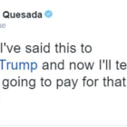 Tuit del expresidente de México Vicente Fox sobre el muro de Trump.-