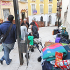 Un desahucio por impago de cuotas del alquiler en un inmueble del centro de Burgos que pudo frenar la PAH .-ISRAEL L. MURILLO