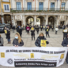 Una de las protestas este año en Burgos del colectivo de autónomos. SANTI OTERO