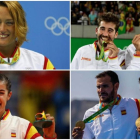 Mireia Belmonte, la pareja Nadal-López, Carolina Marín y Craviotto y Toro, todos medallistas de oro en Río.-