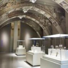 La sala del MNAC donde se exponen las pinturas rescatadas de la sala capitular del monasterio de Sijena.-