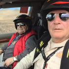 Elías y Daniel del Val, a bordo de su Toyota Land Cruiser-ECB