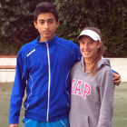 Nicolás Álvarez junto a Marina Bassols, campeona femenina-ECB