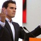 Albert Rivera, en rueda de prensa.-DAVID CASTRO