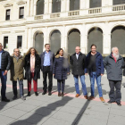 Los representantes socialistas que componen ambas listas se citaron ayer en la Audiencia de la capital.-I. L.M.