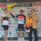 David Belda en el podium.-