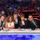 Los miembros del jurado de la quinta edición del concurso de Antena 3 'Tu cara me suena'.-Jose Irun