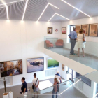 La moderna sala de exposiciones de la Fundación Castresana acoge la muestra inaugural.-G. G.