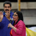 Nicolás Maduro y Delcy Rodríguez.-MARCO BELLO / REUTERS