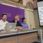 Francesc Tusset, Miguel Ángel Iglesias, Luis Jorge del Barco y José María Sáiz ayer en la Diputación.-RAÚL G. OCHOA