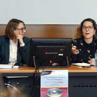 Belén Delgado, Patricia Carro, Rosalía Santaolalla y María Orive, durante la mesa de debate de ayer.-ICAL