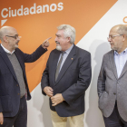 Félix Álvarez, José Ignacio Delgado y Francisco Igea, ayer, en Burgos.-SANTI OTERO