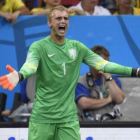 Jasper Cillessen, en un partido del Mundial del 2014 con Holanda.-FABRICE COFFRINI