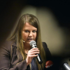 Natascha Kampusch, durante la presentación de su libro.-HERBERT PFARRHOFER / AFP