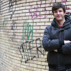 Bruno Álvarez, voluntario de la ONG No Name Kitchen, visitó ayer Burgos para relatar en El Granero su experiencia en los Balcanes.-RAÚL G. OCHOA