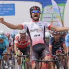 Dani López festeja con rabia la consecución de su primer triunfo como profesional-ECB