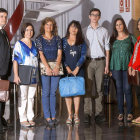 Los abogados Álvaro Rizo, Rocío Matilla, Genoveva de Paz, Marta Díaz, Jaime Sáez, Ana González y la coordinadora, Ana Arranz.-MIGUEL ÁNGEL SANTOS