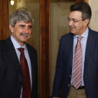 El presidente de la Diputación de León, Juan Martínez Majo recibe al nuevo rector de la Universidad de León, Juan Francisco García Marín-ICAL
