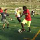 Un partido de fútbol que permitió a los usuarios del centro volver a jugar al deporte que todos adoraban.-
