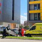 Imagen de un accidente en la avenida Castilla y León. ECB