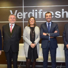 Raquel González, Joaquín Martinavarro Agut (fundador de Verdifresh), Milagros Marcos, Joaquín Ballester y Baudilio Fernández-Mardomingo.-L.V.