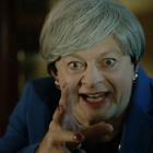 Andy Serkis, parodiando a Theresa May.-ANDY SERKIS / FACEBOOK
