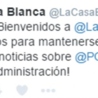 Primer tuit en castellano del Gobierno de Trump.-