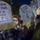 Manifestación en valencia contra la violencia machista, el 25 de noviembre del 2016.-