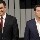 Mariano Rajoy, Pedro Sánchez, Albert Rivera y Pablo Iglesias, en el debate a cuatro de la campaña electoral del 26-J.-JOSÉ LUIS ROCA