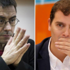 Juan Carlos Monedero y Albert Rivera.-