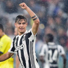 Paulo Dybala celebra su gol al Chievo Verona.-AP / ALESSANDRO DI MARCO