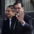 Mariano Rajoy, el viernes, llega al Congreso para la votación de la moción de censura.-PIERRE-PHILIPPE MARCOU (AFP)