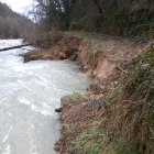 El río dañó las tuberías de abastecimiento en Entrambasaguas, en Valle de Mena-ECB